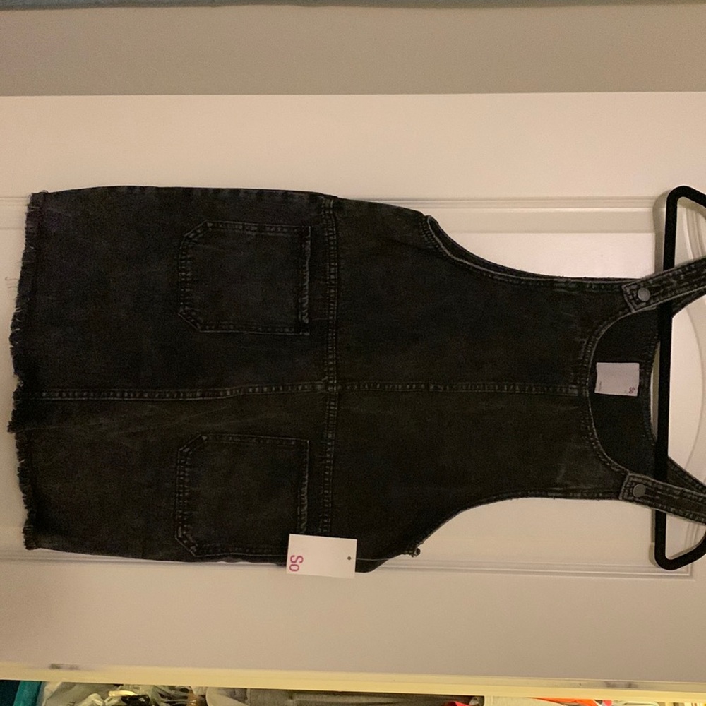 SO black jean dress